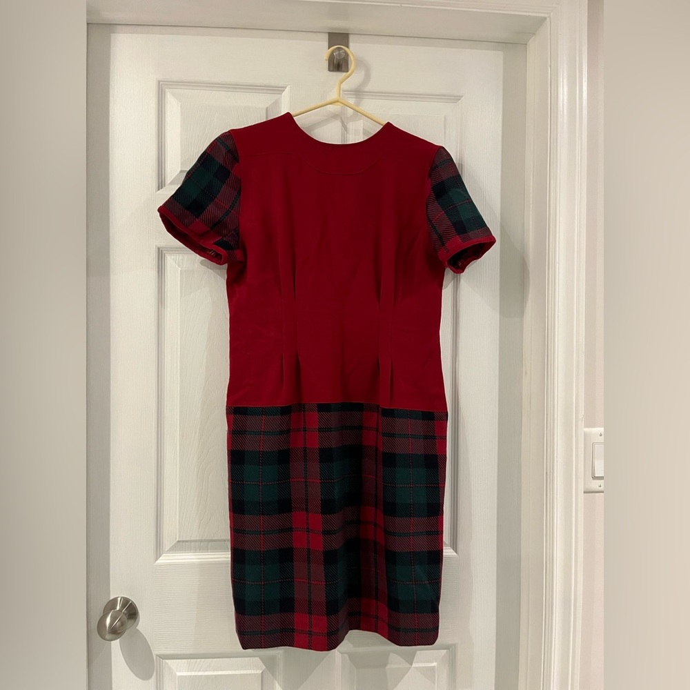 Vintage Mario Serrani Plaid Women's Jacket and Dress Set- 100% wool - Picture 3 of 5
